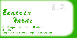 beatrix hardi business card